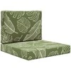 Lauko sofa pagalvėlė 2 pcs Lapų dizainas Poliesteris