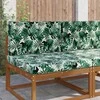 Lauko sofa pagalvėlė 2 pcs Lapų raštas Poliesteris