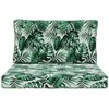 Lauko sofa pagalvėlė 2 pcs Lapų raštas Poliesteris