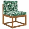 Lauko sofa pagalvėlė 2 pcs Lapų raštas Poliesteris