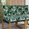 Lauko sofa pagalvėlė 2 pcs Lapų raštas Poliesteris