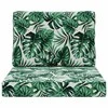 Lauko sofa pagalvėlė 2 pcs Lapų raštas Poliesteris