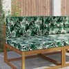 Lauko sofa pagalvėlė 2 pcs Lapų raštas Poliesteris