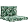 Lauko sofa pagalvėlė 2 pcs Lapų raštas Poliesteris