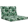 Lauko sofa pagalvėlė 2 pcs Lapų raštas Poliesteris