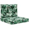 Lauko sofa pagalvėlė 2 pcs Lapų raštas Poliesteris
