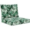 Lauko sofa pagalvėlė 2 pcs Lapų raštas Poliesteris