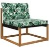 Lauko sofa pagalvėlė 2 pcs Lapų raštas Poliesteris