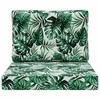 Lauko sofa pagalvėlė 2 pcs Lapų raštas Poliesteris