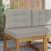 Lauko sofa pagalvėlė 2 pcs Pilka Poliesteris