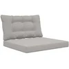 Lauko sofa pagalvėlė 2 pcs Pilka Poliesteris