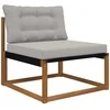 Lauko sofa pagalvėlė 2 pcs Pilka Poliesteris