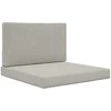 Lauko sofa pagalvėlė 2 pcs Pilka Poliesteris