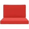 Lauko sofa pagalvėlė 2 pcs Raudona Poliesteris
