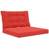 Lauko sofa pagalvėlė 2 pcs Raudona Poliesteris