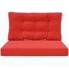 Lauko sofa pagalvėlė 2 pcs Raudona Poliesteris