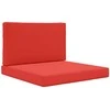 Lauko sofa pagalvėlė 2 pcs Raudona Poliesteris