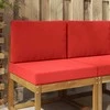 Lauko sofa pagalvėlė 2 pcs Raudona Poliesteris