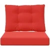 Lauko sofa pagalvėlė 2 pcs Raudona Poliesteris