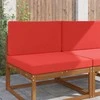Lauko sofa pagalvėlė 2 pcs Raudona Poliesteris