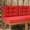 Lauko sofa pagalvėlė 2 pcs Raudona Poliesteris