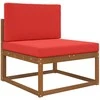 Lauko sofa pagalvėlė 2 pcs Raudona Poliesteris