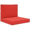 Lauko sofa pagalvėlė 2 pcs Raudona Poliesteris