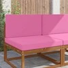 Lauko sofa pagalvėlė 2 pcs Rožinė Poliesteris