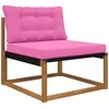 Lauko sofa pagalvėlė 2 pcs Rožinė Poliesteris