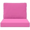 Lauko sofa pagalvėlė 2 pcs Rožinė Poliesteris
