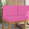 Lauko sofa pagalvėlė 2 pcs Rožinė Poliesteris