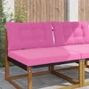 Lauko sofa pagalvėlė 2 pcs Rožinė Poliesteris