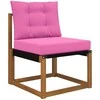 Lauko sofa pagalvėlė 2 pcs Rožinė Poliesteris