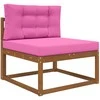 Lauko sofa pagalvėlė 2 pcs Rožinė Poliesteris