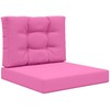 Lauko sofa pagalvėlė 2 pcs Rožinė Poliesteris