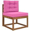 Lauko sofa pagalvėlė 2 pcs Rožinė Poliesteris