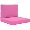 Lauko sofa pagalvėlė 2 pcs Rožinė Poliesteris