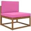 Lauko sofa pagalvėlė 2 pcs Rožinė Poliesteris