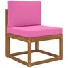 Lauko sofa pagalvėlė 2 pcs Rožinė Poliesteris