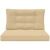 Lauko sofa pagalvėlė 2 pcs Smėlio Poliesteris