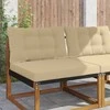 Lauko sofa pagalvėlė Poliesteris Smėlio 80 x 68,5 x 8 cm