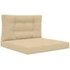 Lauko sofa pagalvėlė 2 pcs Smėlio Poliesteris