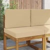 Lauko sofa pagalvėlė 2 pcs Smėlio Poliesteris