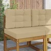 Lauko sofa pagalvėlė 2 pcs Smėlio Poliesteris