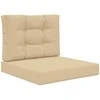Lauko sofa pagalvėlė 2 pcs Smėlio Poliesteris