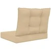 Lauko sofa pagalvėlė 2 pcs Smėlio Poliesteris