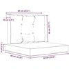 Lauko sofa pagalvėlė Poliesteris Smėlio 60 x 60 cm