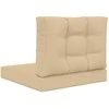 Lauko sofa pagalvėlė 2 pcs Smėlio Poliesteris