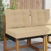Lauko sofa pagalvėlė 2 pcs Smėlio Poliesteris