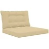 Lauko sofa pagalvėlė 2 pcs Smėlio Poliesteris